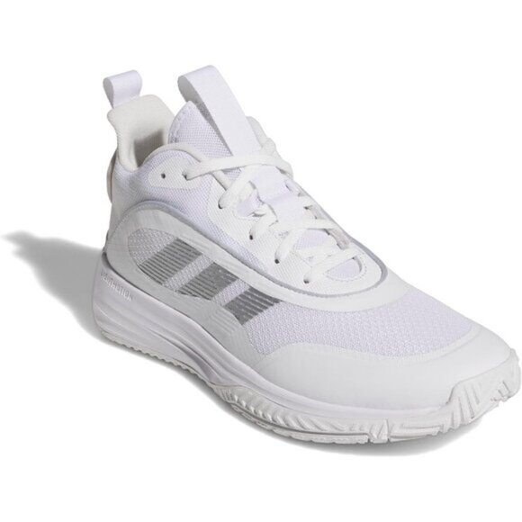 🆕Adidas Men White/Silver Metallic/Grey Lightweight MESH Own Basketball Shoes - Picture 7 of 11